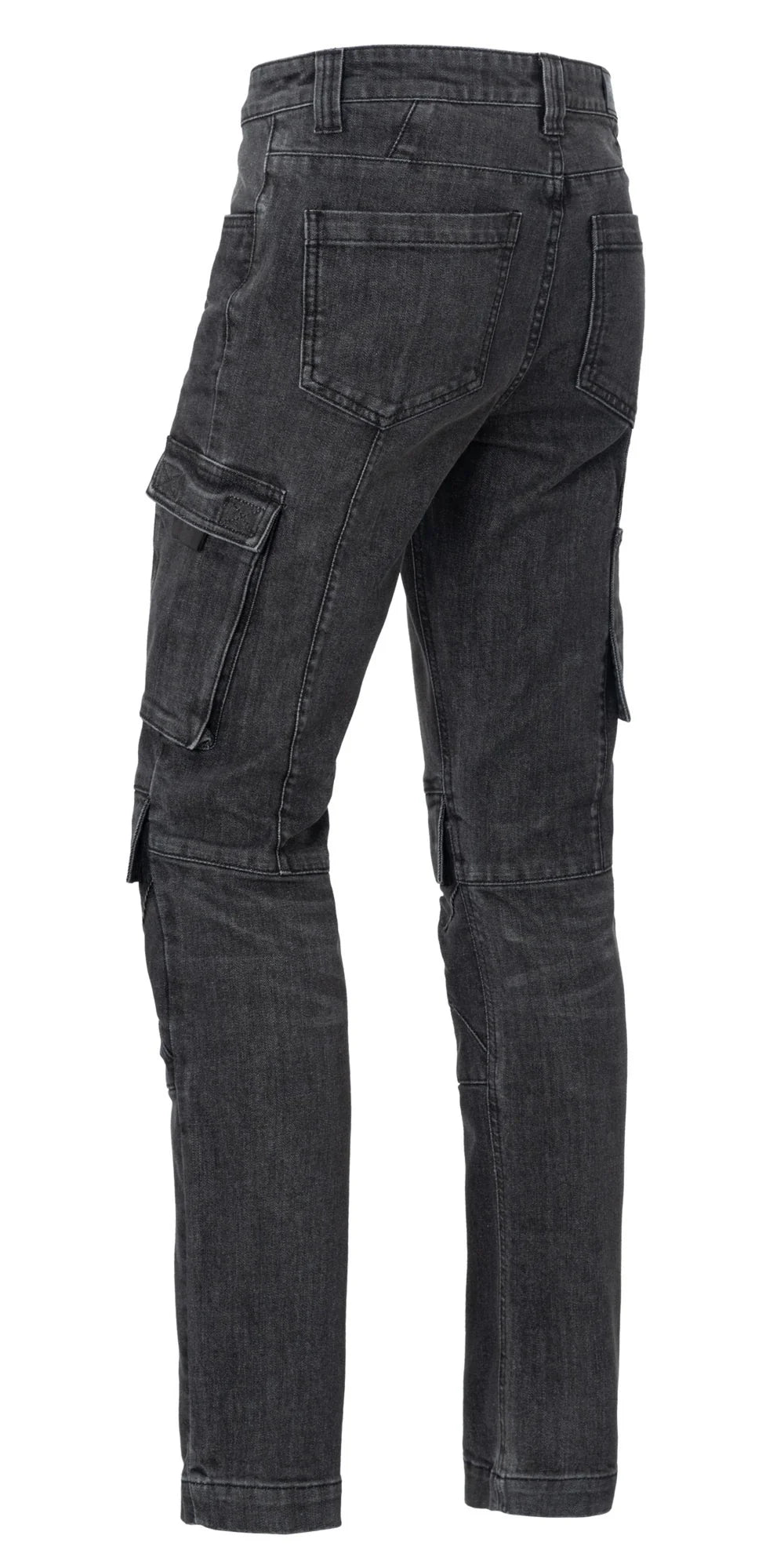 Lara Pants - Women - X35 - Stretch Denim - Black Grey