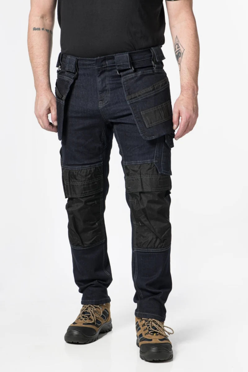 Pelle Pants - Men- Stretch Denim - Dark Blue