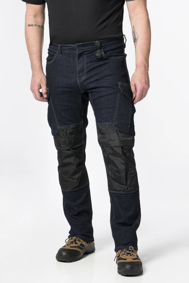 Ragnar Pants - Men - Stretch Denim - Dark Blue